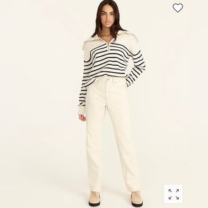 NWT J. Crew Slouchy Boyfriend Jean Ecru